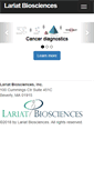 Mobile Screenshot of lariatbio.com